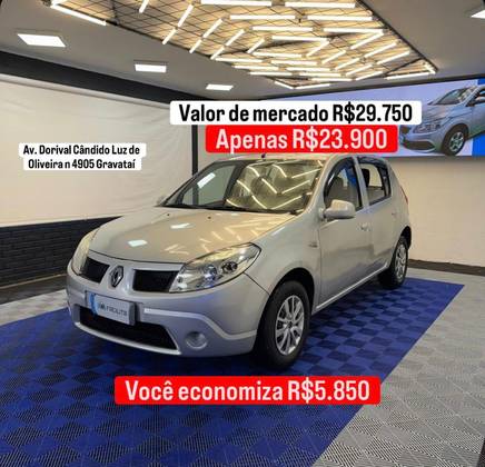 RENAULT SANDERO 1.0 AUTHENTIQUE 16V FLEX 4P MANUAL RENAULT SANDERO 1.0 AUTHENTIQUE 16V FLEX 4P MANUAL